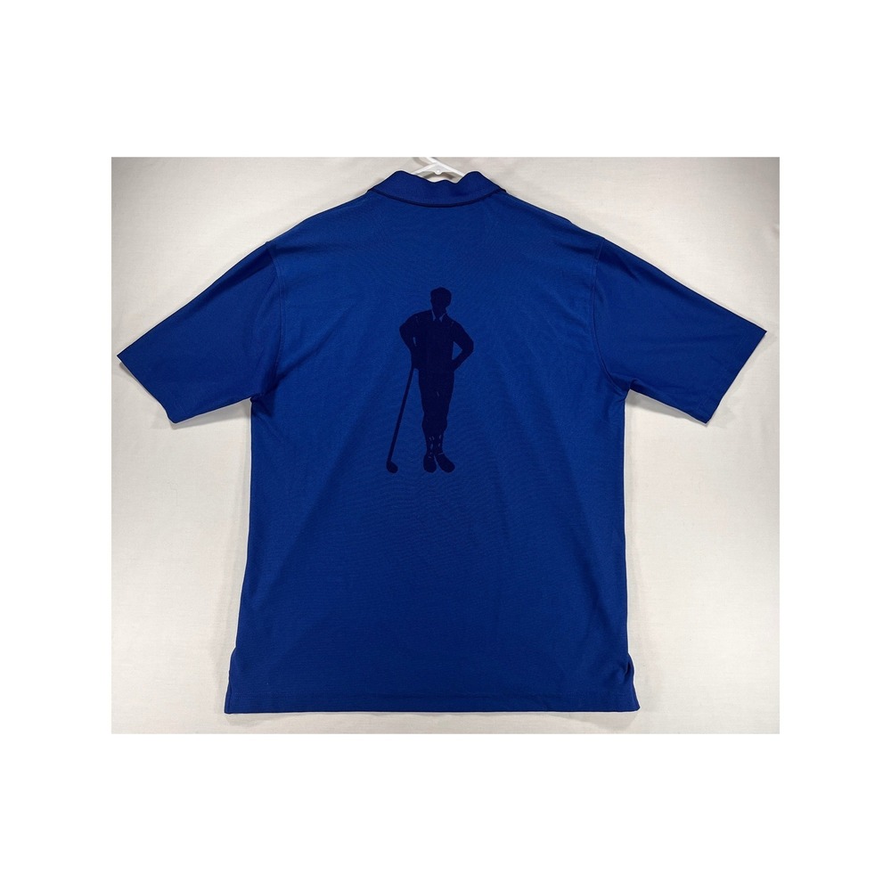 Payne Stewart Mens Blue Short Sleeve Golf Polo Shirt‎ Medium Embroidered Logo